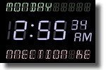 Screensaver clock